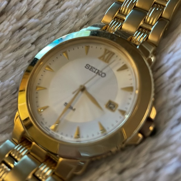 Seiko Gold Date Men’s Watch - Picture 3 of 11